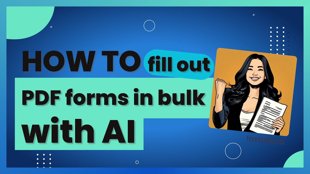 How to fill out multiple PDFs in bulk with AI form filler | Instafill.ai Batch Filling update