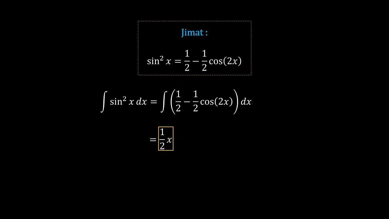 Integral Trigonometri Pangkat Genap | Seri Konsep Bab 7