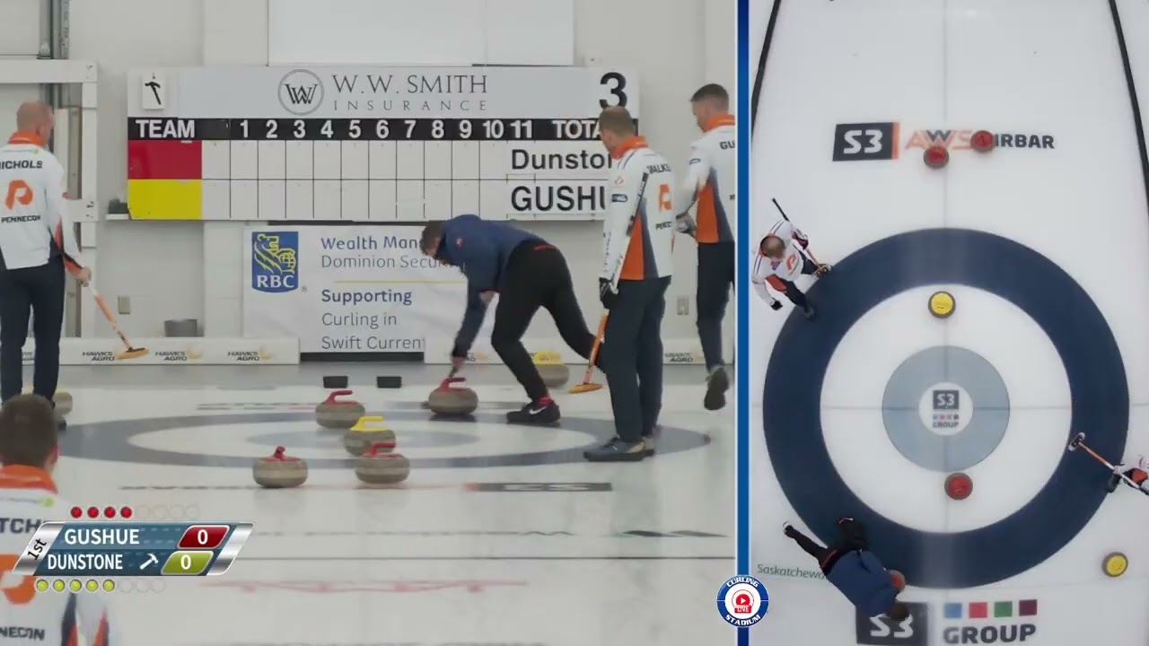 FEATURE  Brad Gushue vs  Matt Dunstone   QUARTERS   RBC Dominion Securities Western Showdown 3