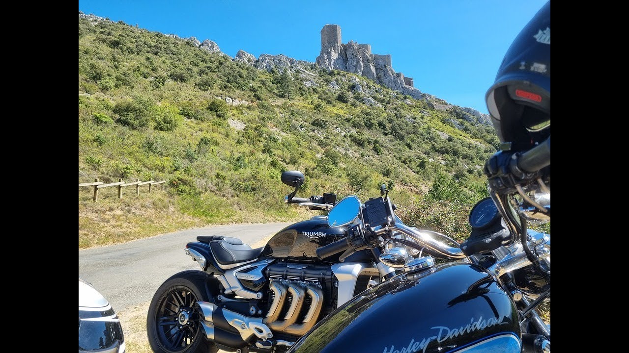 une Harley et  une Triumph sur les routes d'Occitanie  Partie 2