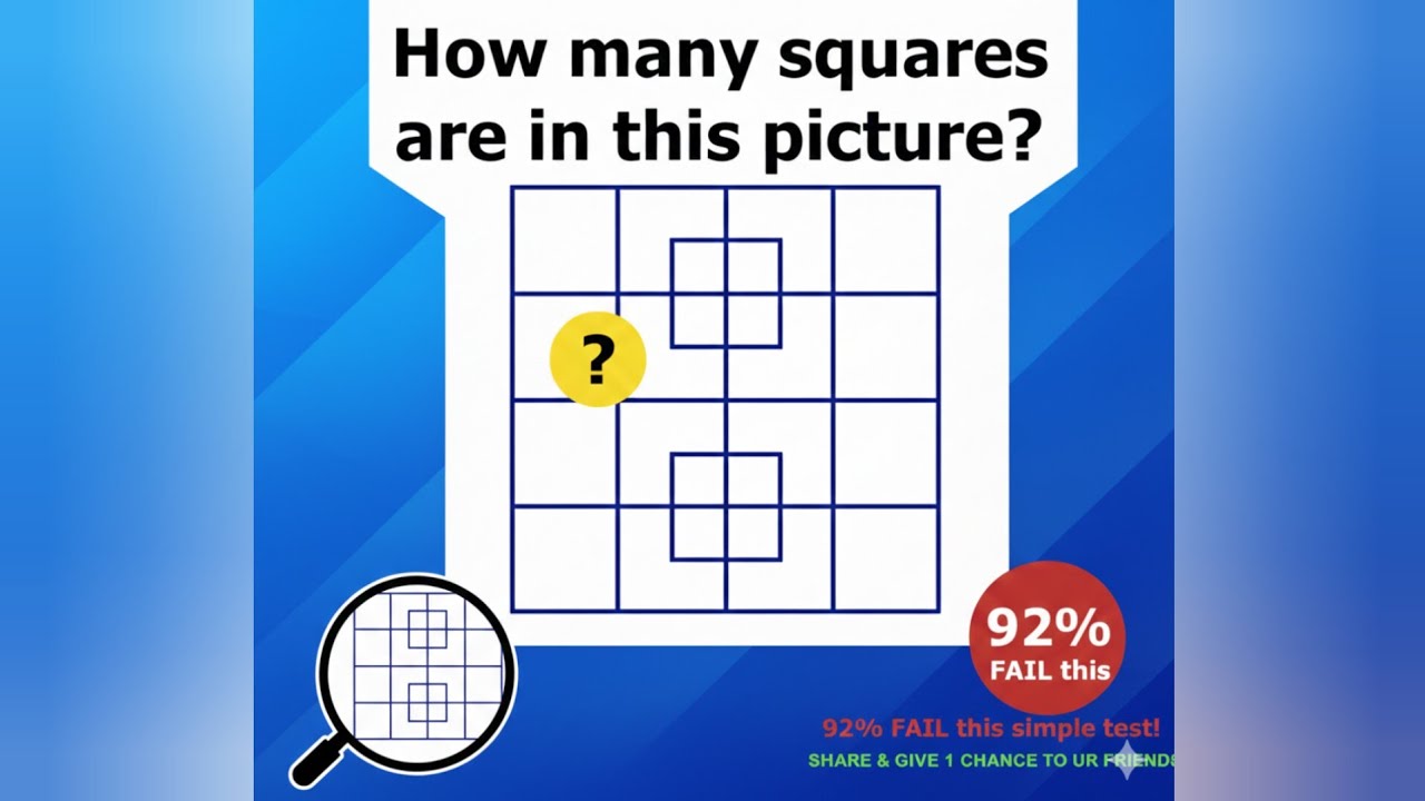 How many squaresare in this picture? JK95 Gaming is live