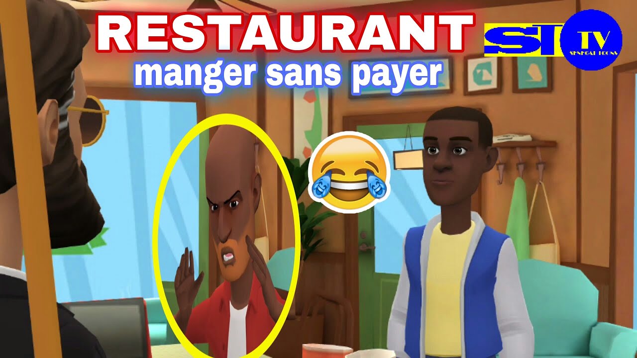 ibou soulard et mussa jaay au restaurant dessin animé en wolof senegal toons part 14