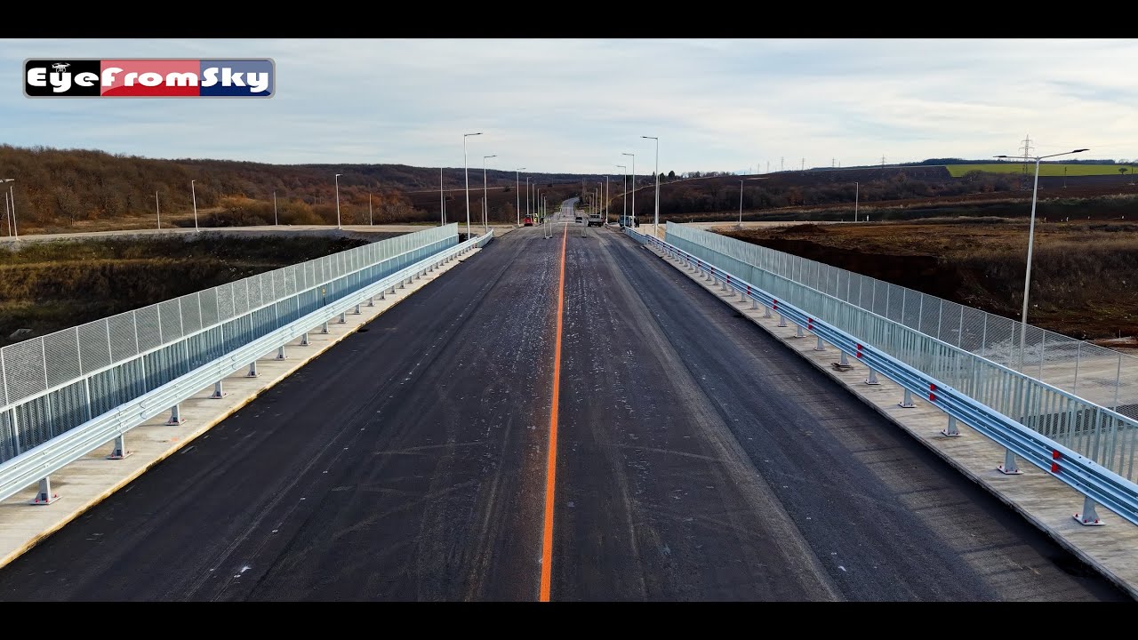 (19.12.2025) [ АМ Хемус  ] пускане на движението на надлез II-35 на П.В Плевен #eyefromsky