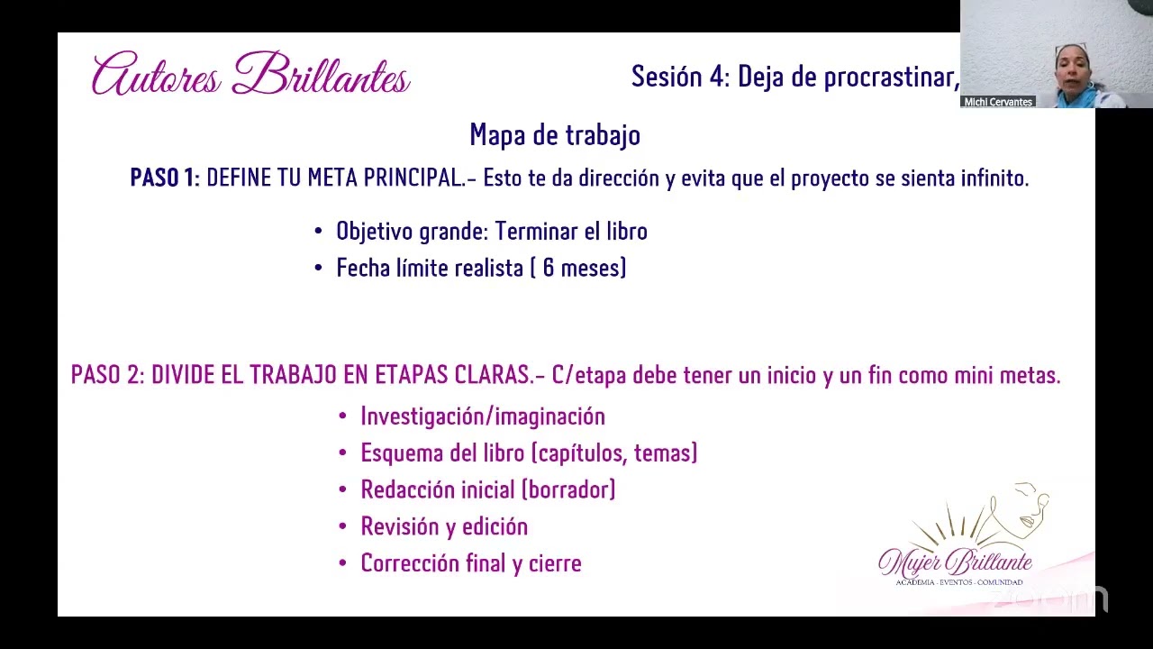Cómo escribir tu libro sin excusas Parte 2 con Michi Cervantes