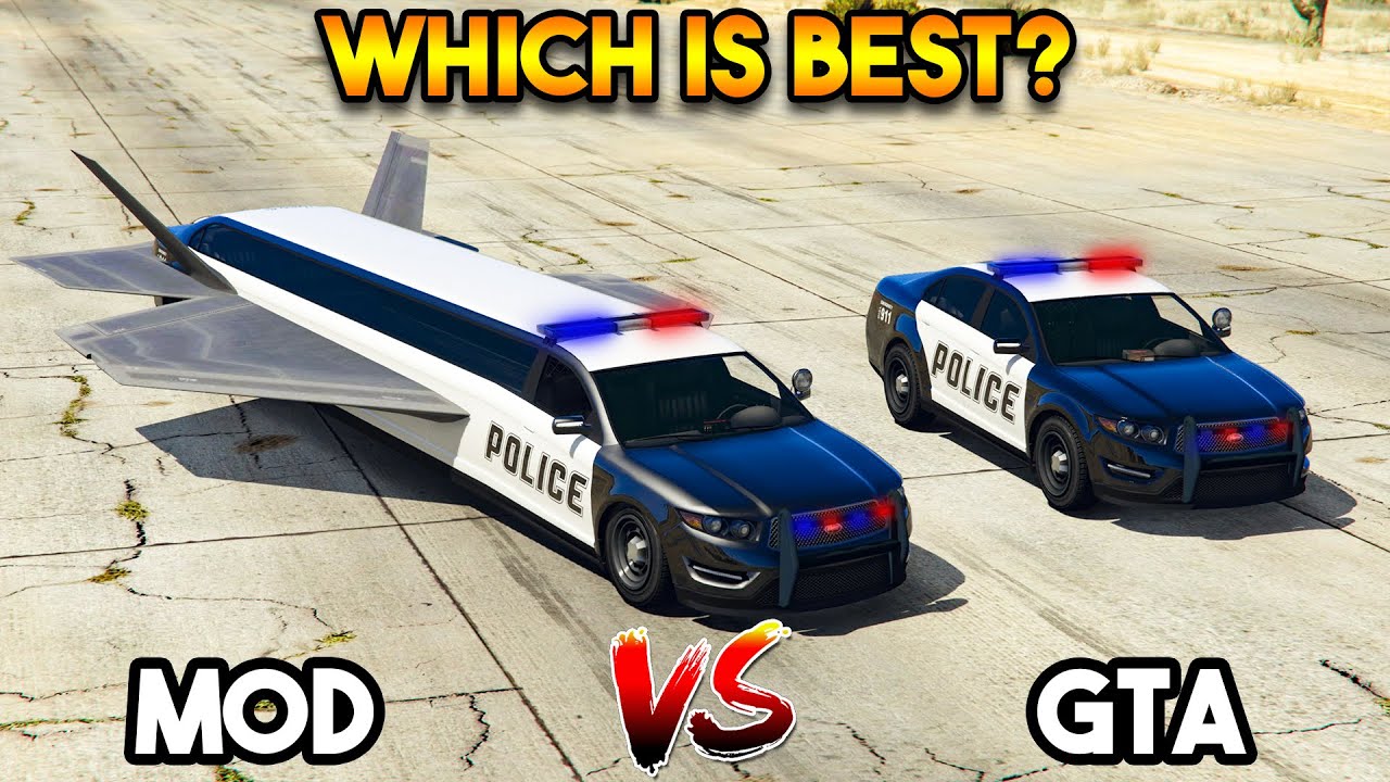 GTA 5 COP CAR VS MODDER COP CAR (WHICH IS BEST COP CAR?)