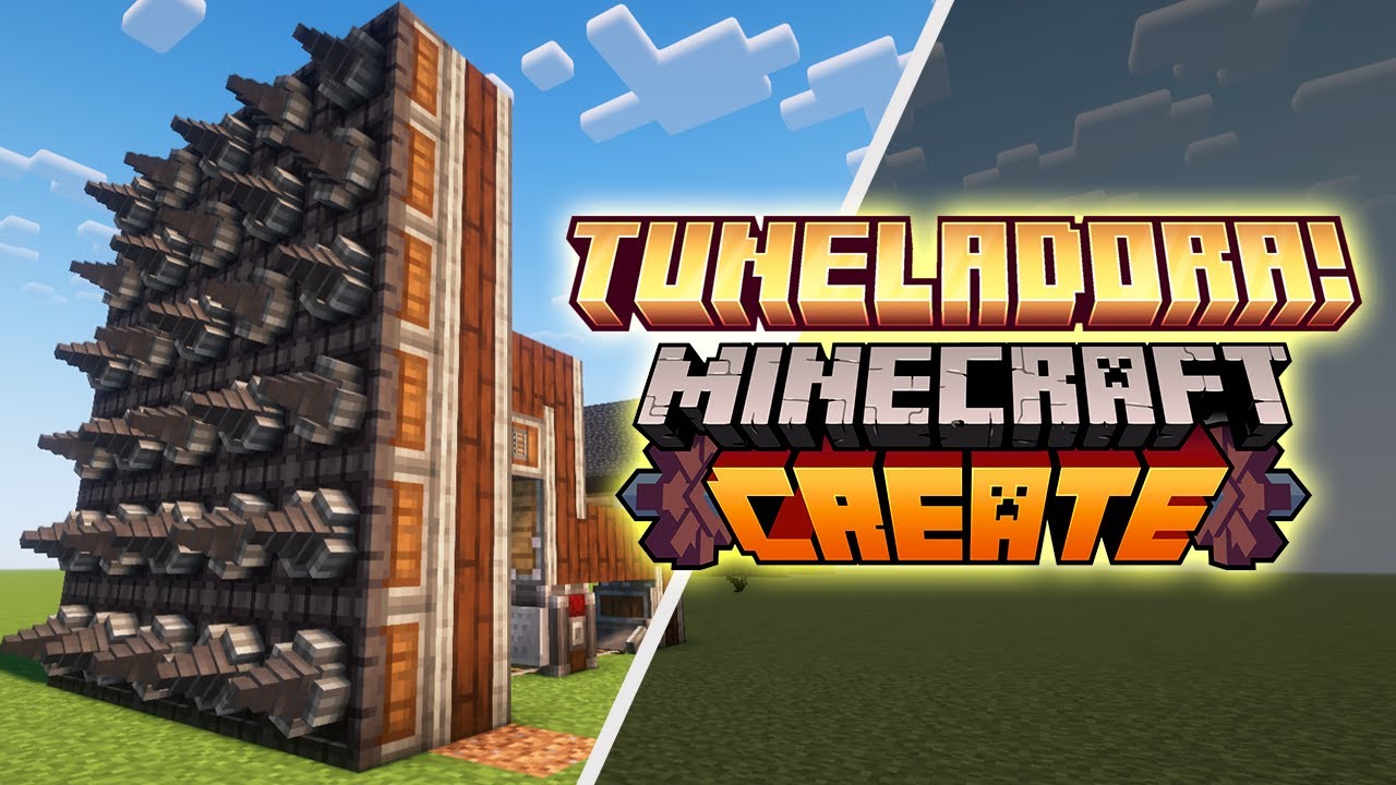 [1.20.1] 🔴Como Crear una TUNELADORA con CREATE MOD!🫨