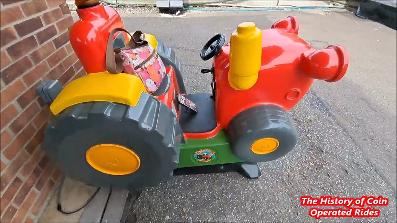 2000s Northern Leisure Coin Operated Tractor Kiddie Ride - Tractor Tom