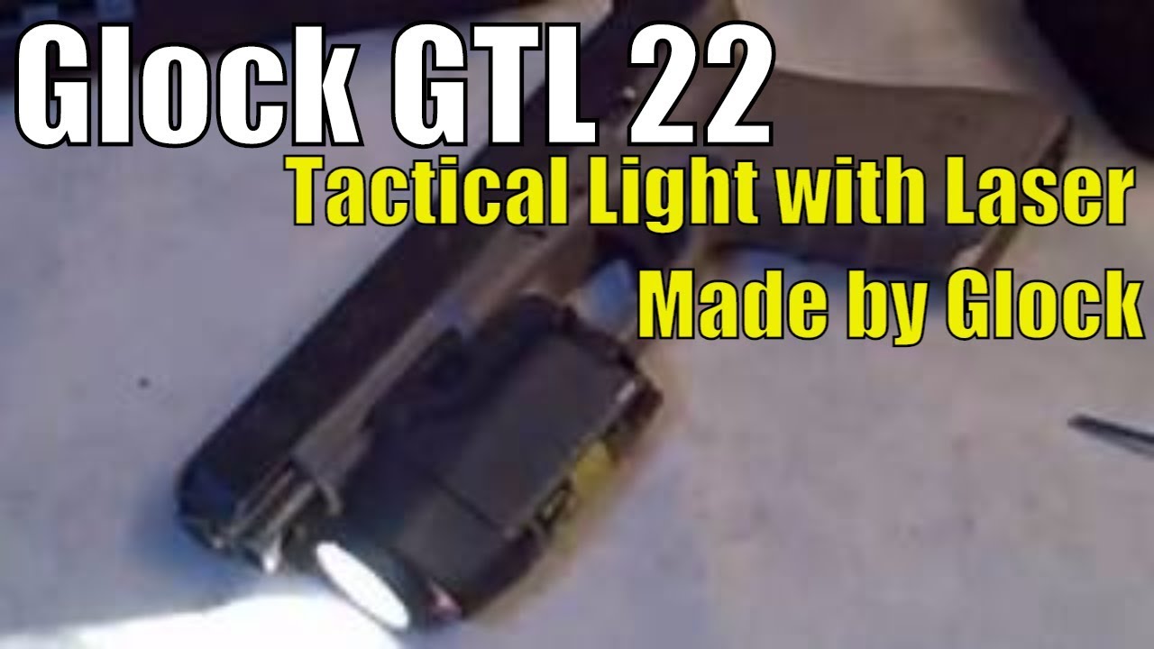 Glock GTL 22 — Сделано в Glock — Тактический фонарь с лазером — Сменная лампа GL3145, батарейки C...