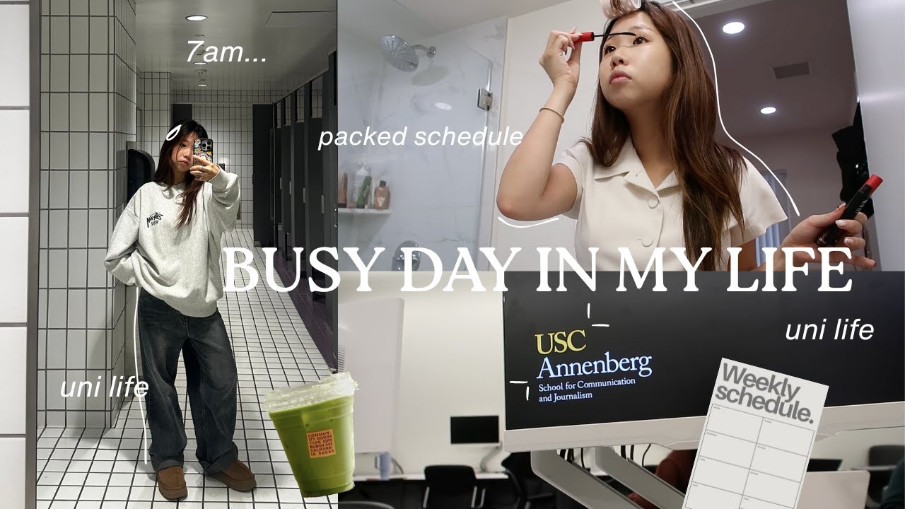 BUSY day in my life💻 7am productive uni life, finals week, cafes & cooking