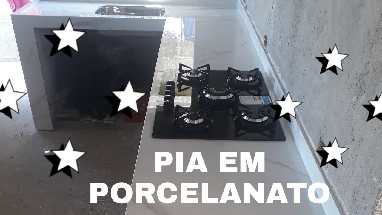 MINHA PRIMEIRA BANCADA DE PIA ESCULPIDA EM PORCELANATO