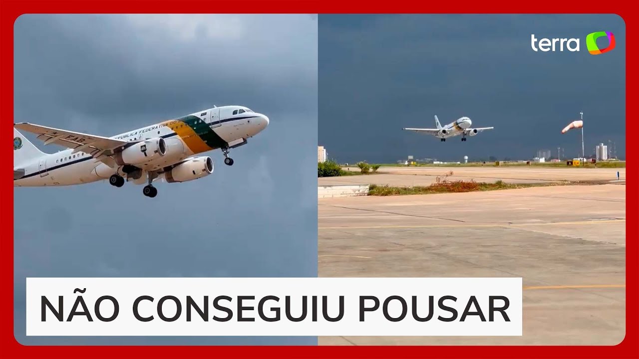 Avião de Lula arremete ao tentar pousar no interior de São Paulo