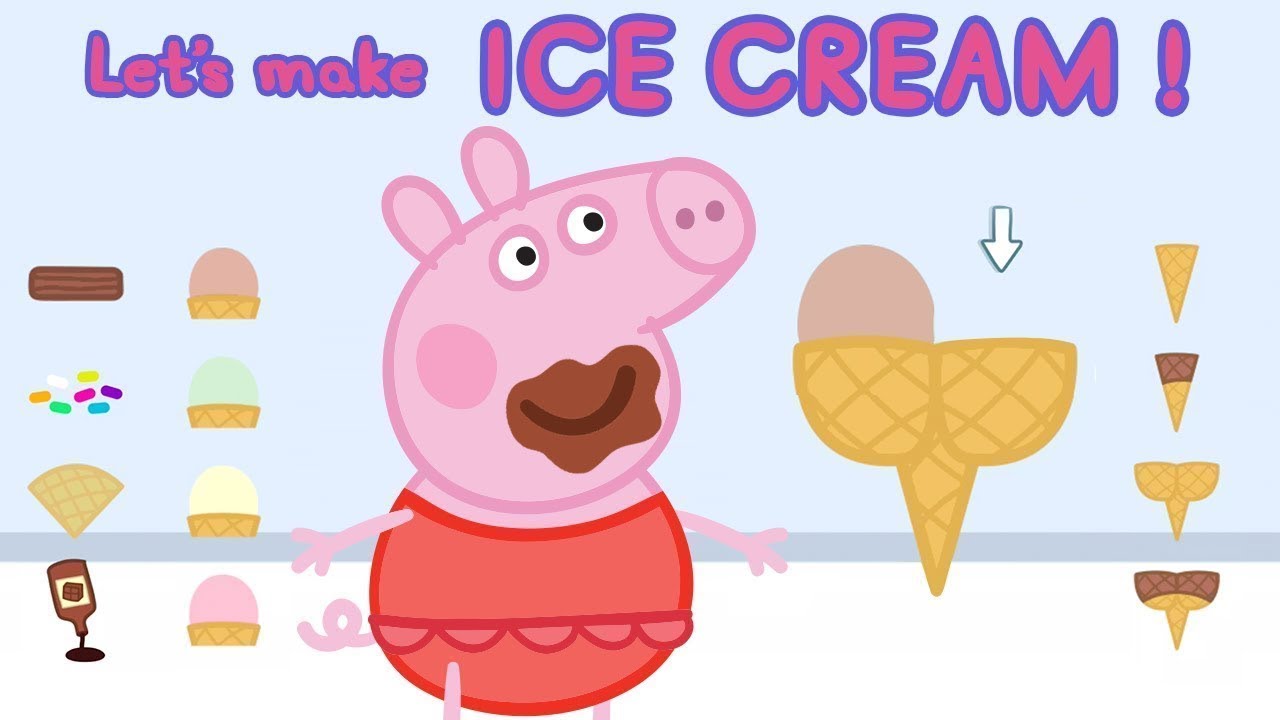 Peppa Pig App | Making Ice Cream Game for Kids | Game for Kids