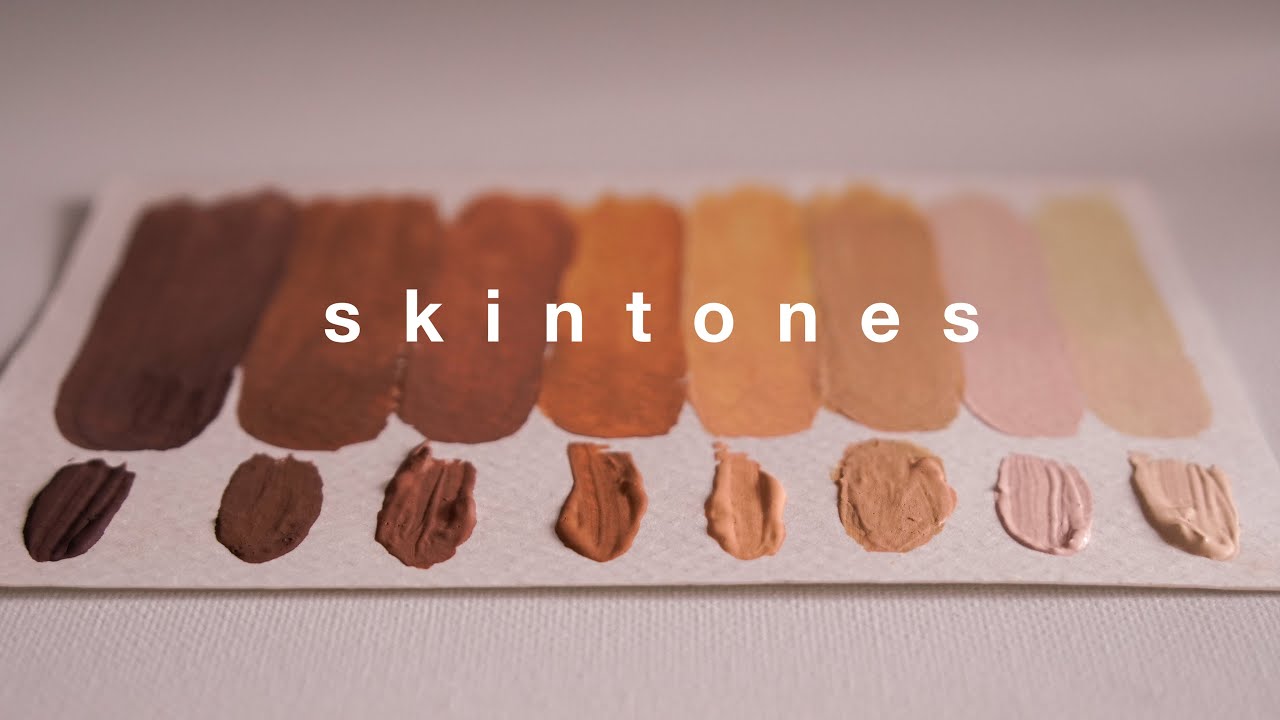 🌷 how to mix skin tones with gouache / painting process