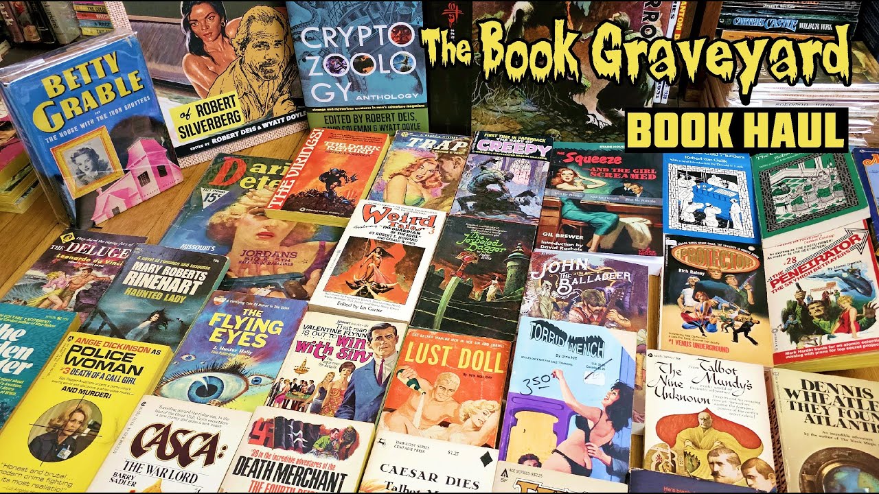 Book Haul for June- vintage paperbacks- pulp-