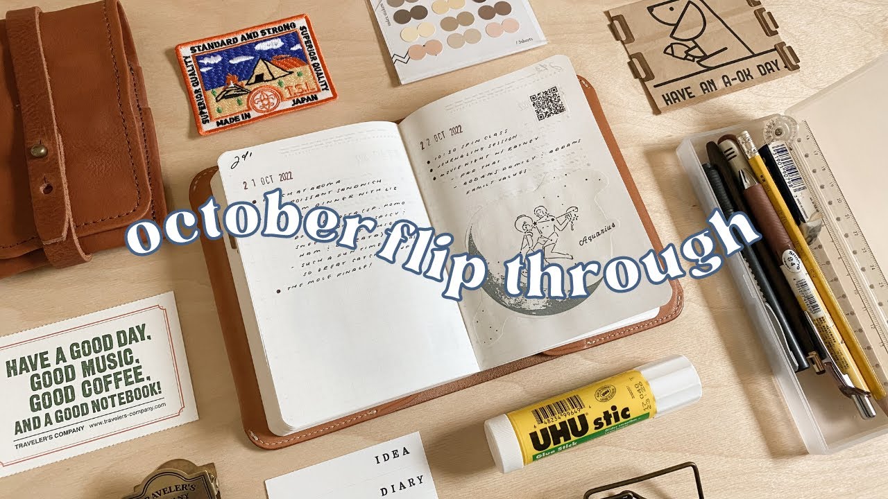 Октябрь в моём Bullet Journal ✸ пролистайте + мини-набор канцелярских принадлежностей