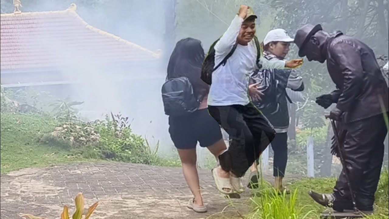Respon-respon secepat kilat.!! Prank patung hidup..!!!