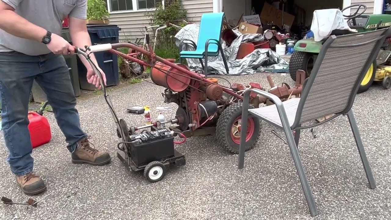 Wrenching on a 1961 Gravely Model LI and Rotary Plowing The Garden for 2023 Planting
