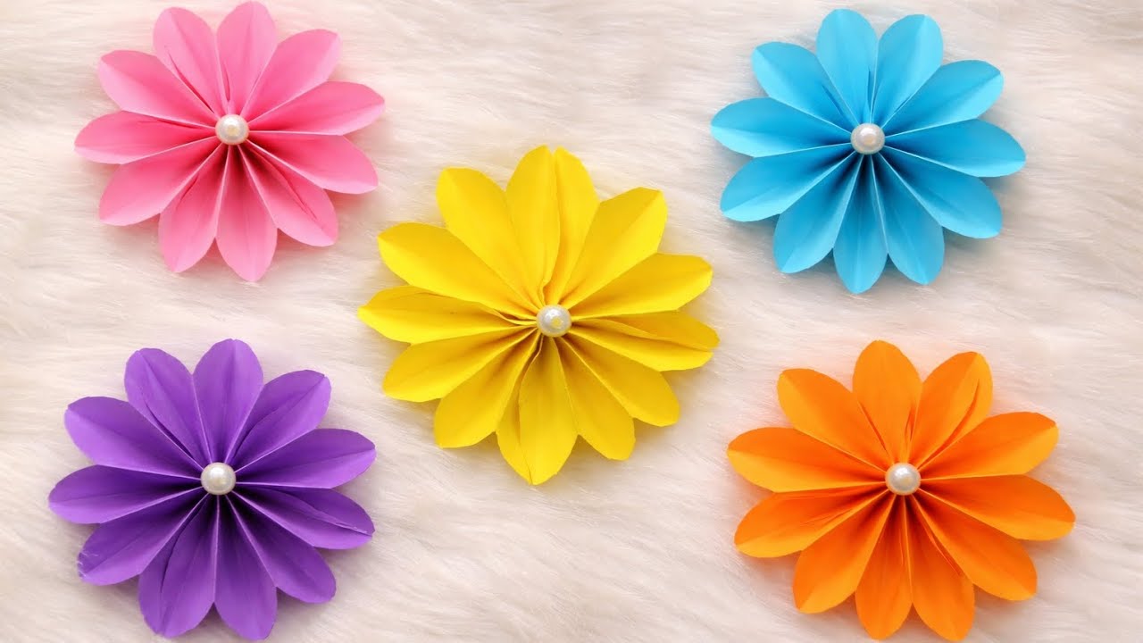 🔴How to Make Easy Paper Flowers at Home | Step by Step DIY Tutorial for Beginners