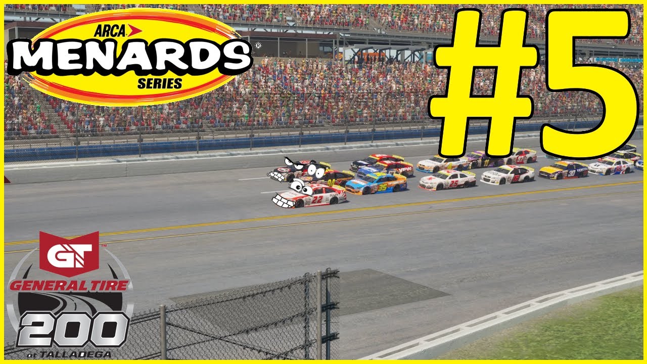 I recreated the Nascar Iracing Talladega finish | Nascar 25 Career Mode #5 ARCA Menards at Talladega