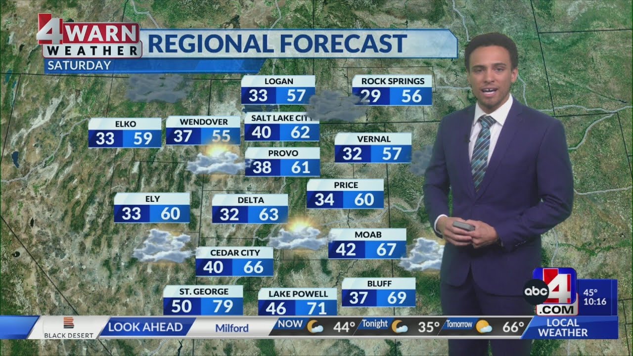 An unsettled weekend with a series of storms headed to Northern Utah