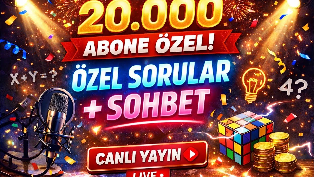 20K Olduk! Büyük Kutlama 🎊 Özel Sorular & Canlı Sohbet