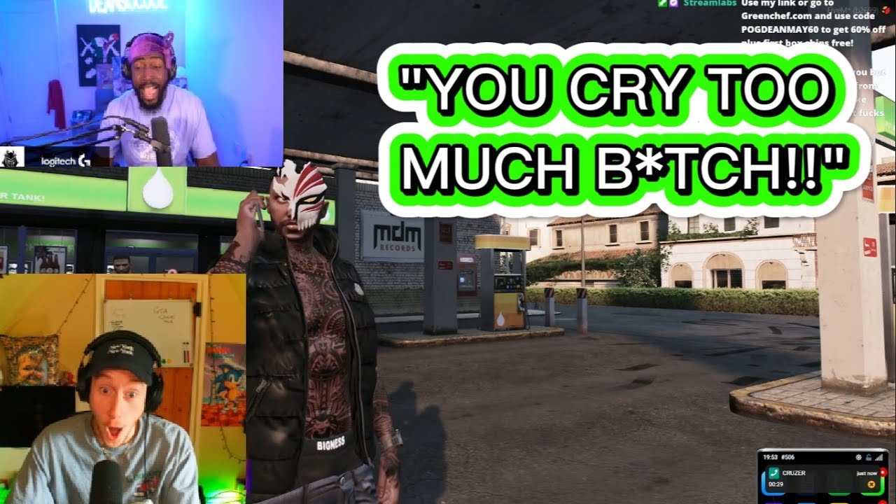 Dean Tells Tommy Cruizer What He REALLY Thinks Of Him | GTA Mandem NoPixel 3.0