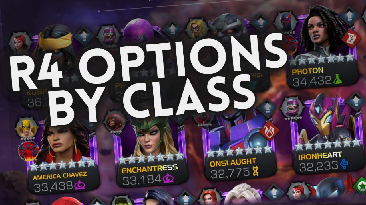 Options for My First Rank 4 7-Star, By Class | Marvel Contest of Champions