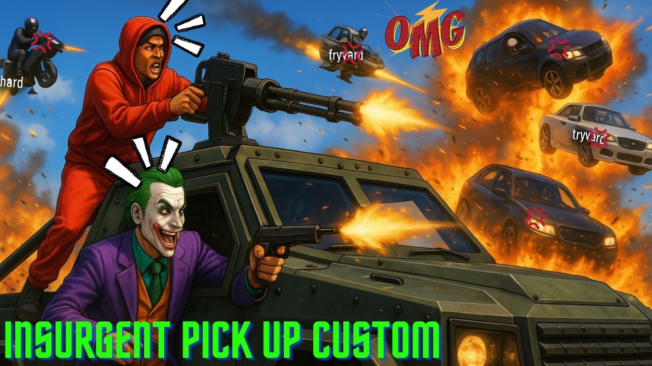 INSURGENT MAYHEM! *JOKER & GUNNER* | GTA 5 ONLINE CHAOS #35