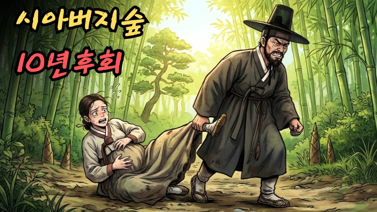 시아버지는 임신한 며느리를 대나무 숲으로 끌고 갔다. 10년 후, 시아버지는 자신의 행동을 후회했다. | 민담 | 전설 | 설화 | 옛날이야기