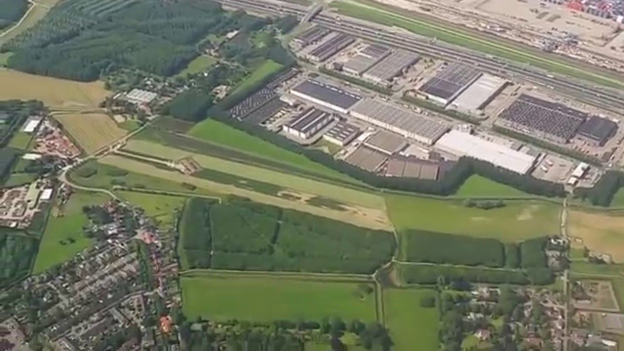 VERBETERD Landing Transavia 737 op Rotterdam Waanzinnige aanvliegroute!