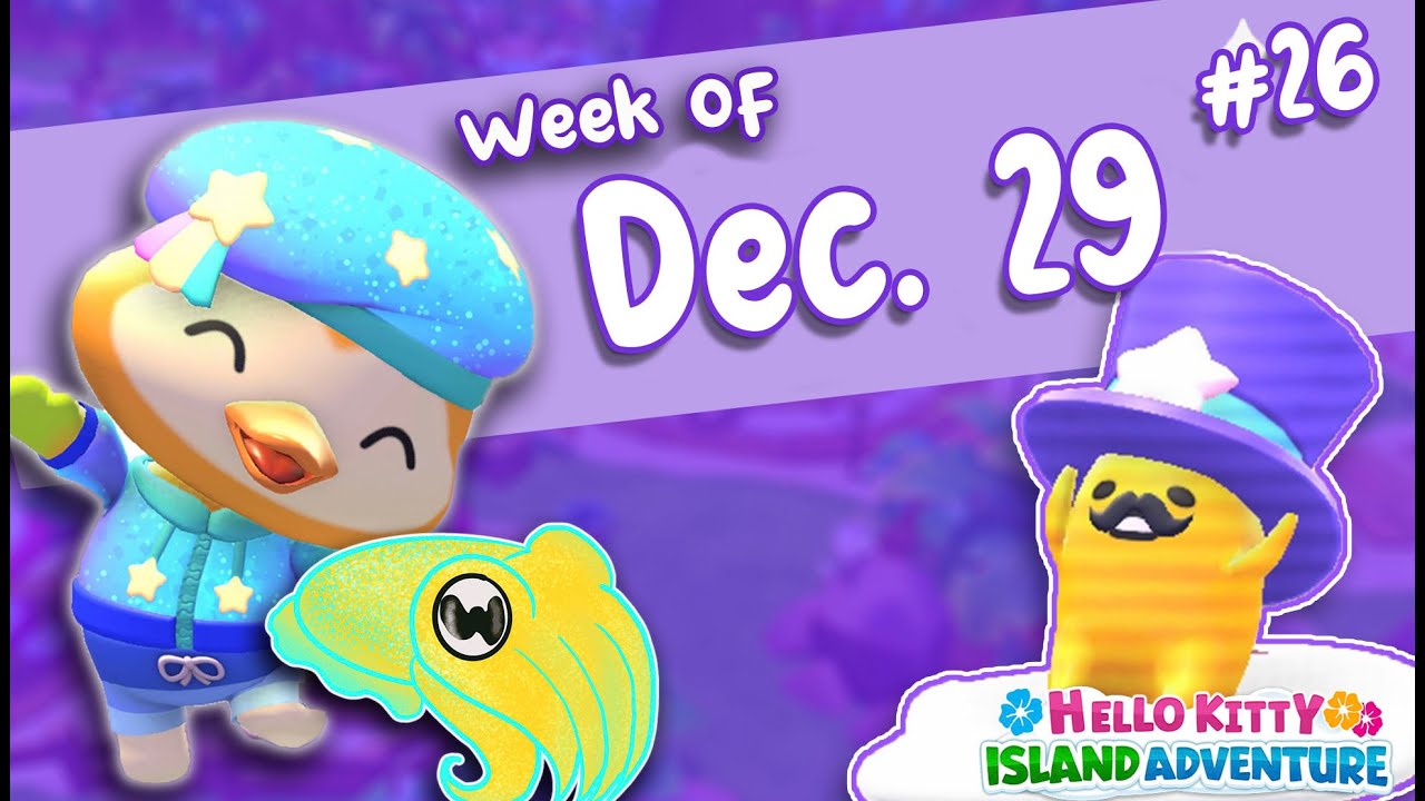 TopHat Gudetama Hello Kitty Island Adventure - week of Dec. 29 2025 - Crafting Plan #26