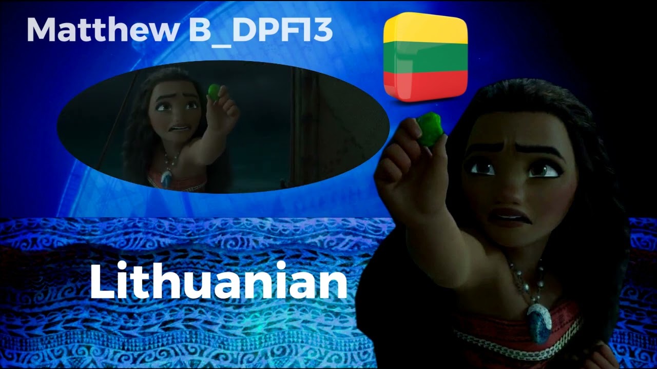 The Ocean Chose Me : Moana - One Line Multilanguage