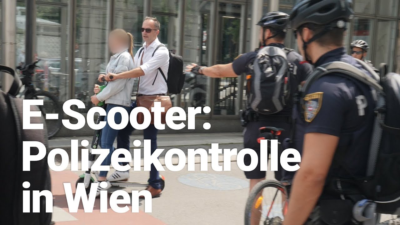 E-Scooter: Polizeikontrolle in Wien