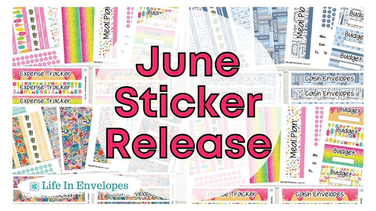 June Sticker Release /  TBM BBP Stickers / EC Stickers / Erin Condren / Universal Planner Stickers
