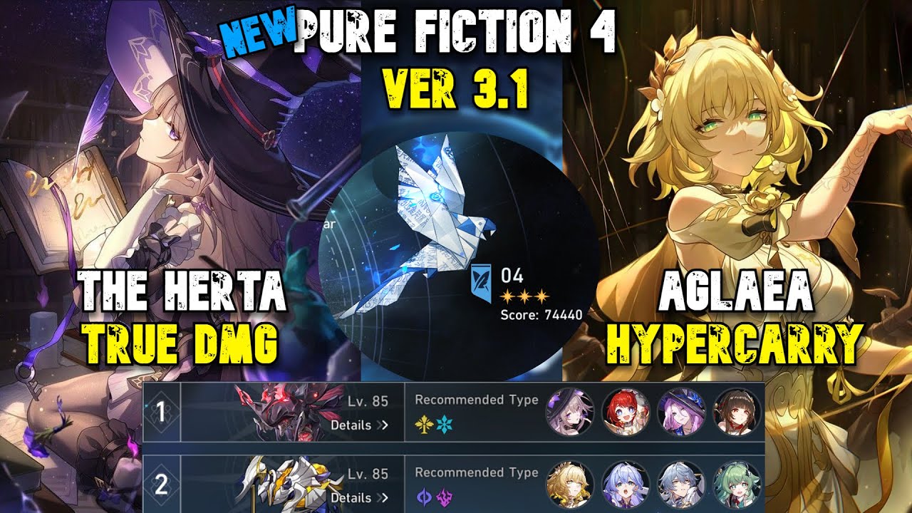 (Auto) E1S0 The Herta & E0S0 Aglaea | New Pure Fiction 3.2 | Honkai Star Rail