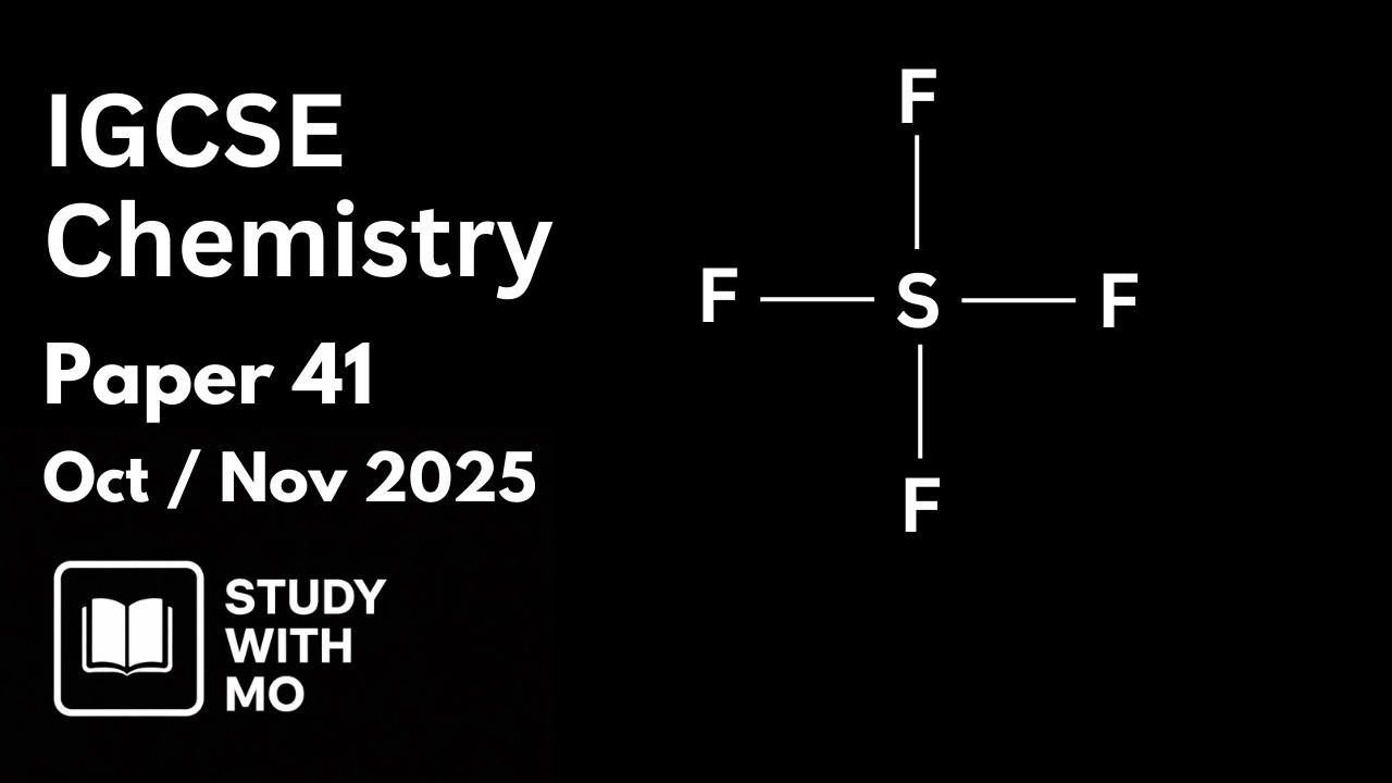 IGCSE Chemistry 0620/41 Paper 4 Extended | Full October November 2025 Walkthrough + Common Mistakes