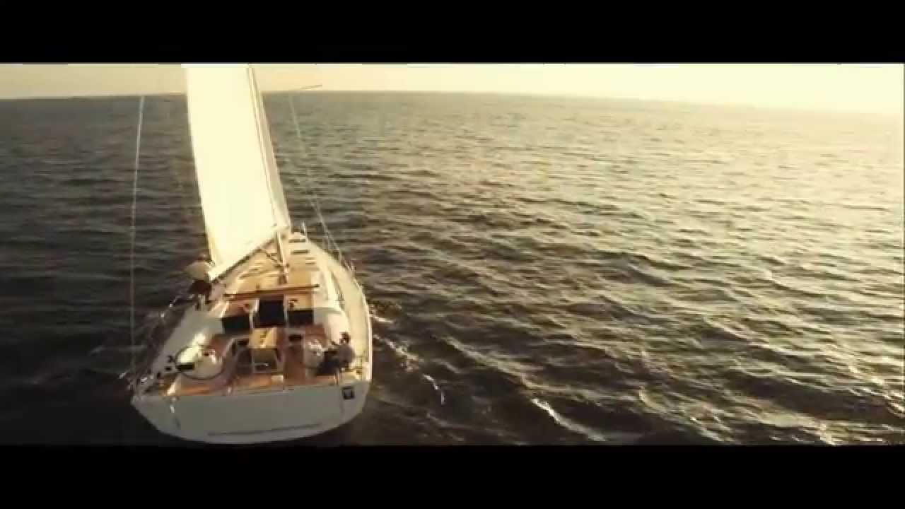 Dufour 500 Sailing Yacht Aerial Video