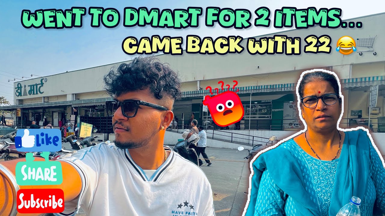 90th Vlog | Went to Dmart for 2 items and came back with 22 😂🤭