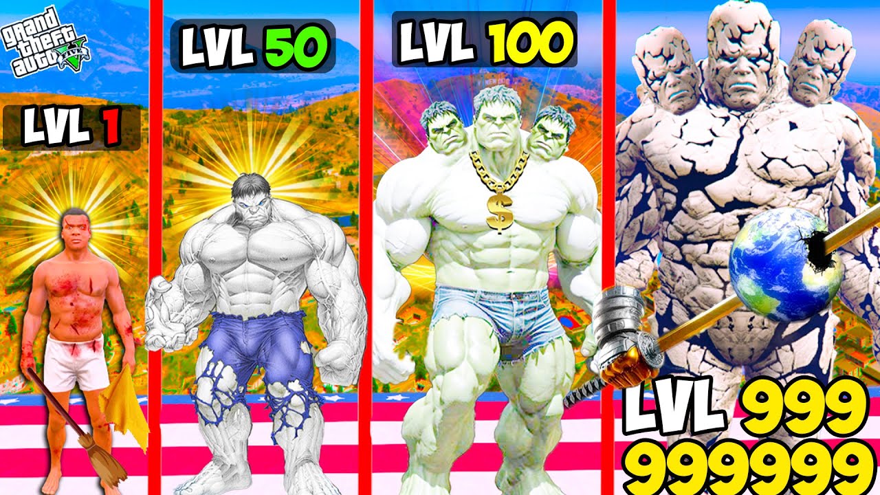 FRANKLIN Growing BIGGEST ALL FATHER WHITE GOD HULK In GTA 5!