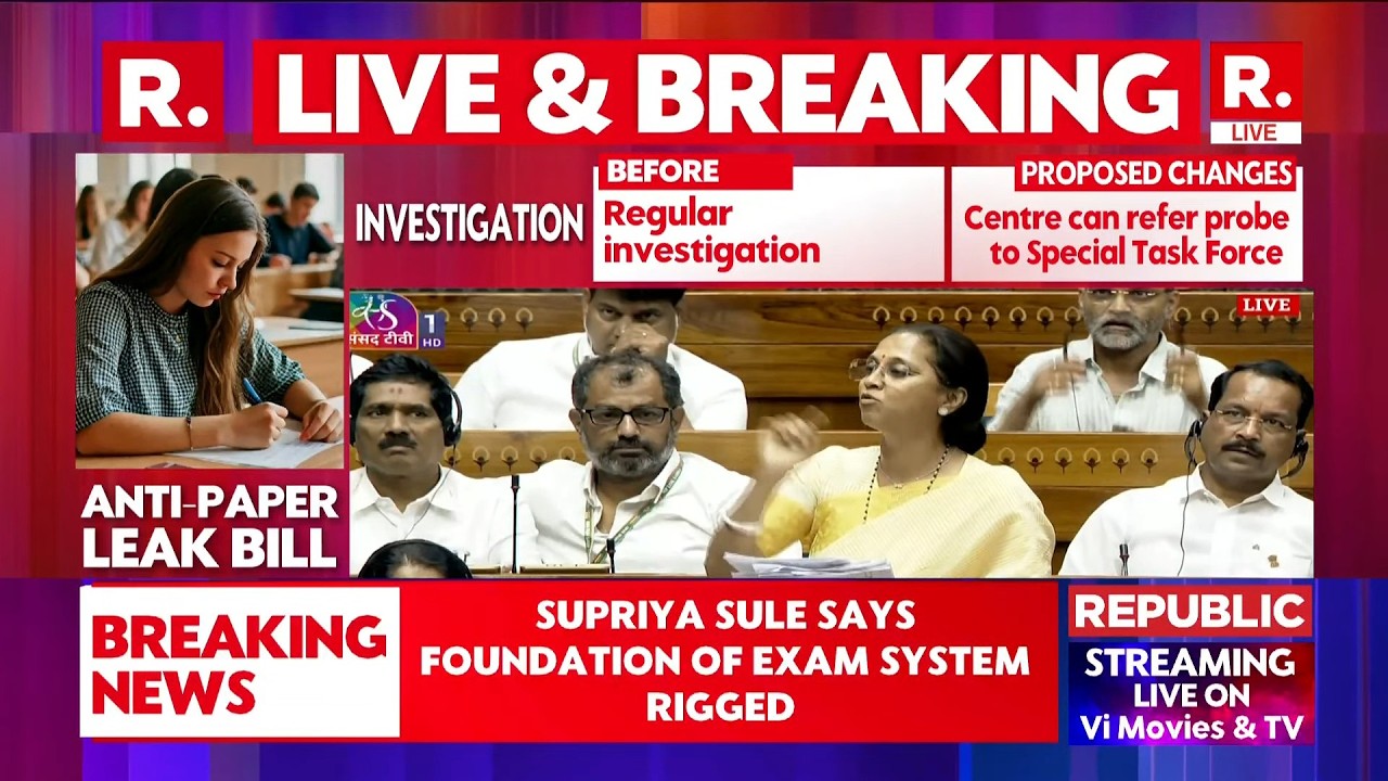 Lok Sabha Debates Anti-Paper Leak Bill, Supriya Sule Criticises Exam System During Parliament Debate