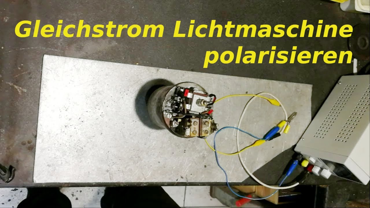 EMW R35 Lichtmaschine polarisieren / magnetisieren