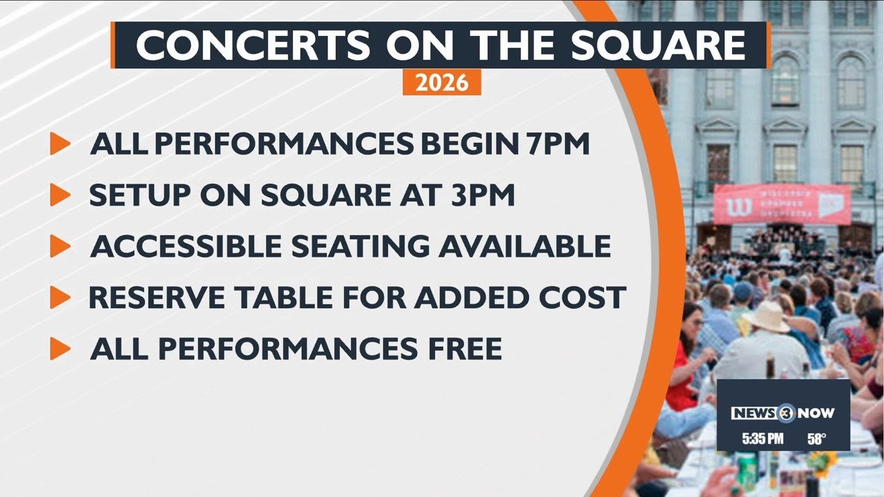 Concerts on the Square 2026 lineup announced