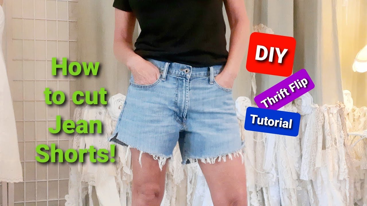 DIY How to cut the perfect jeans shorts everytime.