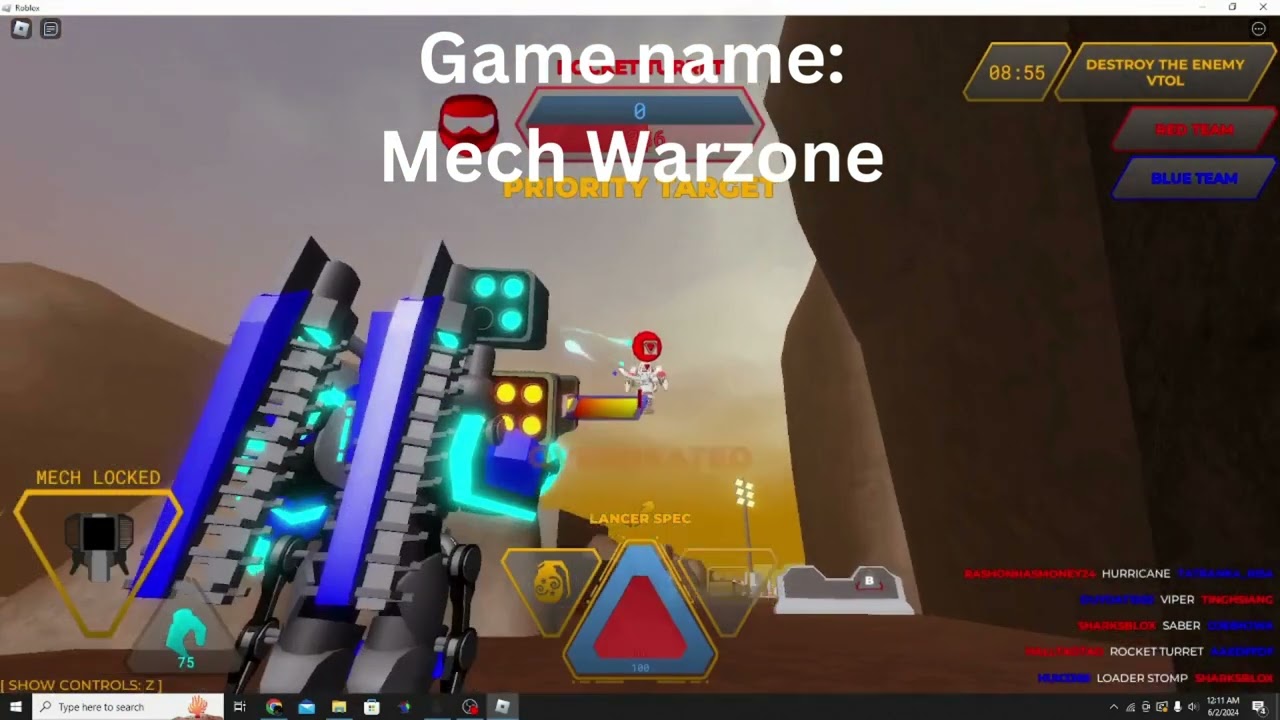 Underrated Roblox Games #1: Mech Warzone