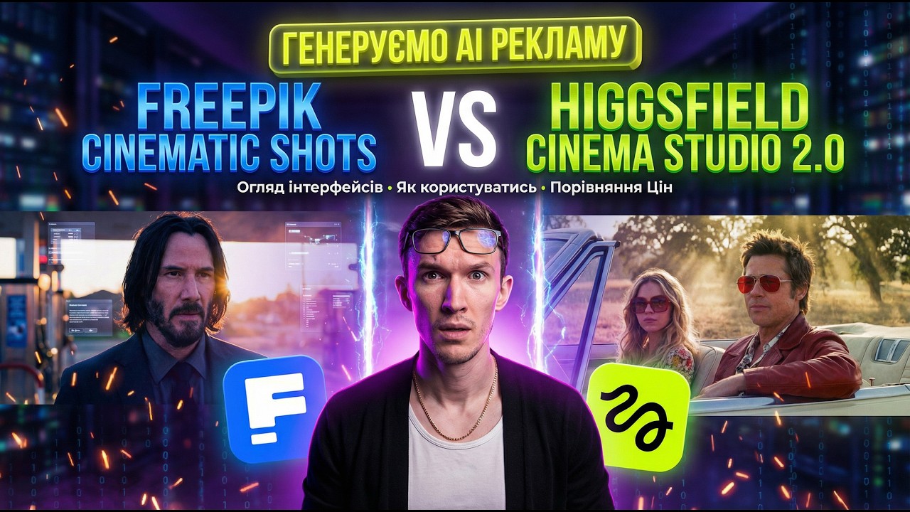 Як створити голлівудське FS відео? Огляд Higgsfield Cinema Studio 2.0 та Freepik Cinematic Shots
