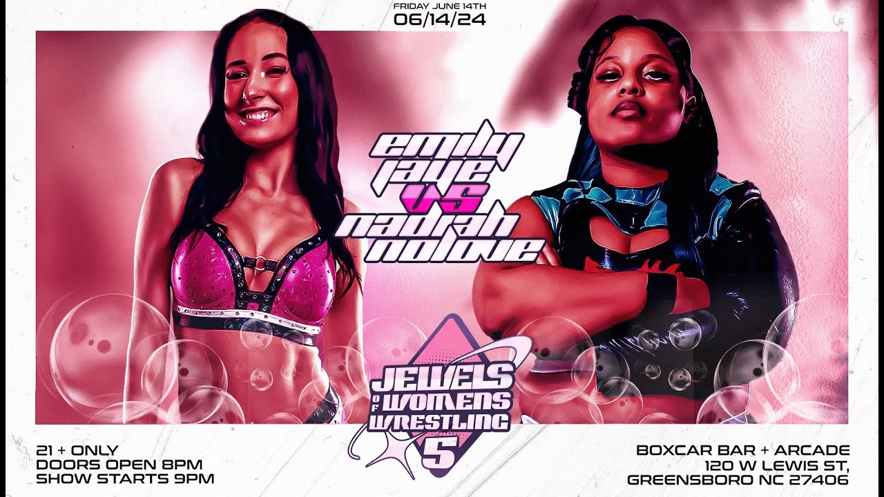 Nadiah NoLove vs Emily Jaye - Jewels of Wrestling
