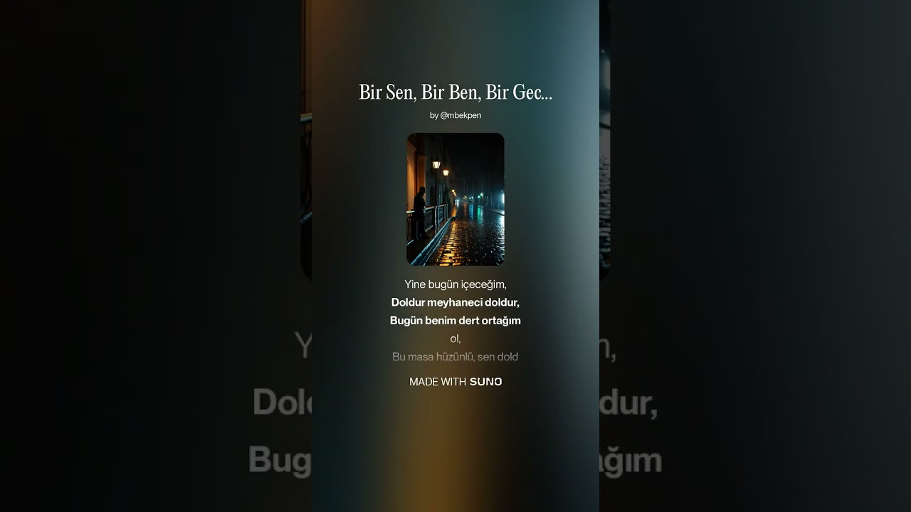 Bir Sen, Bir Ben, Bir Gece
