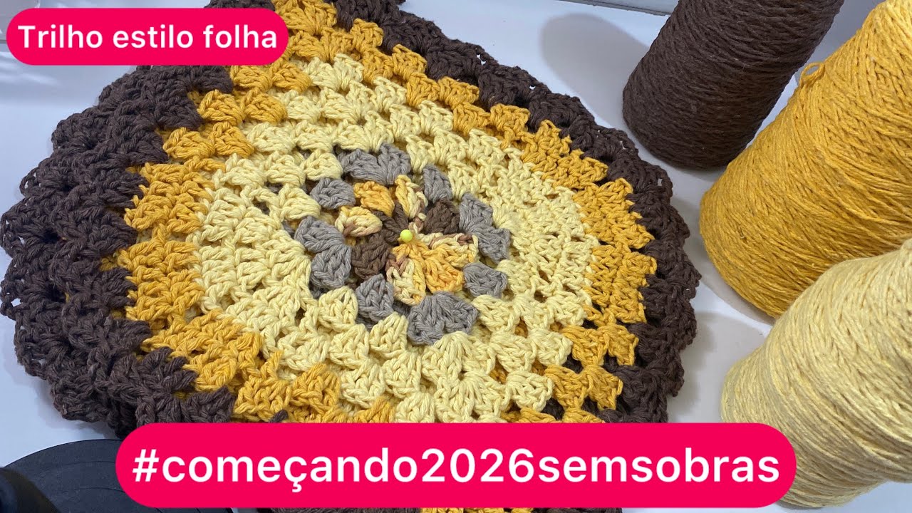 Produção de um lindo trilho de mesa estilo folha #começando2026semsobras 