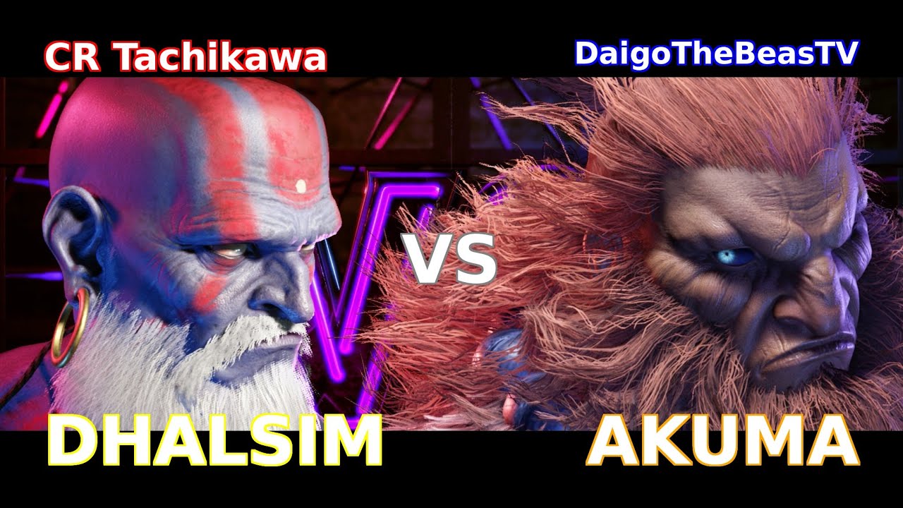 SF6 CR_Tachikawa(DHALSIM) VS DaigoTheBeasTV(AKUMA) Street Fighter 6 2025/06/21