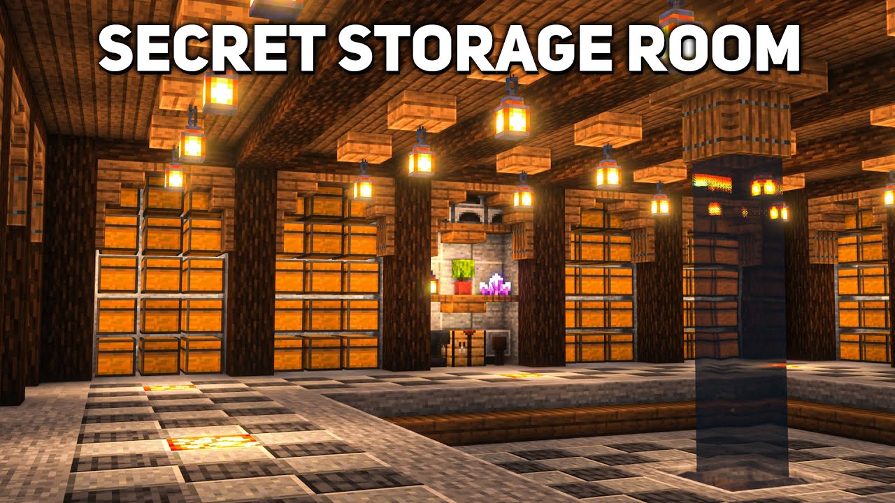 Minecraft: Underground Storage Room Tutorial (how to build 1.19)